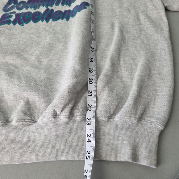 Vintage 90s Russell Gray Graphic Streetwear Boxy Crewneck Sweatshirt XL - Picture 11 of 11